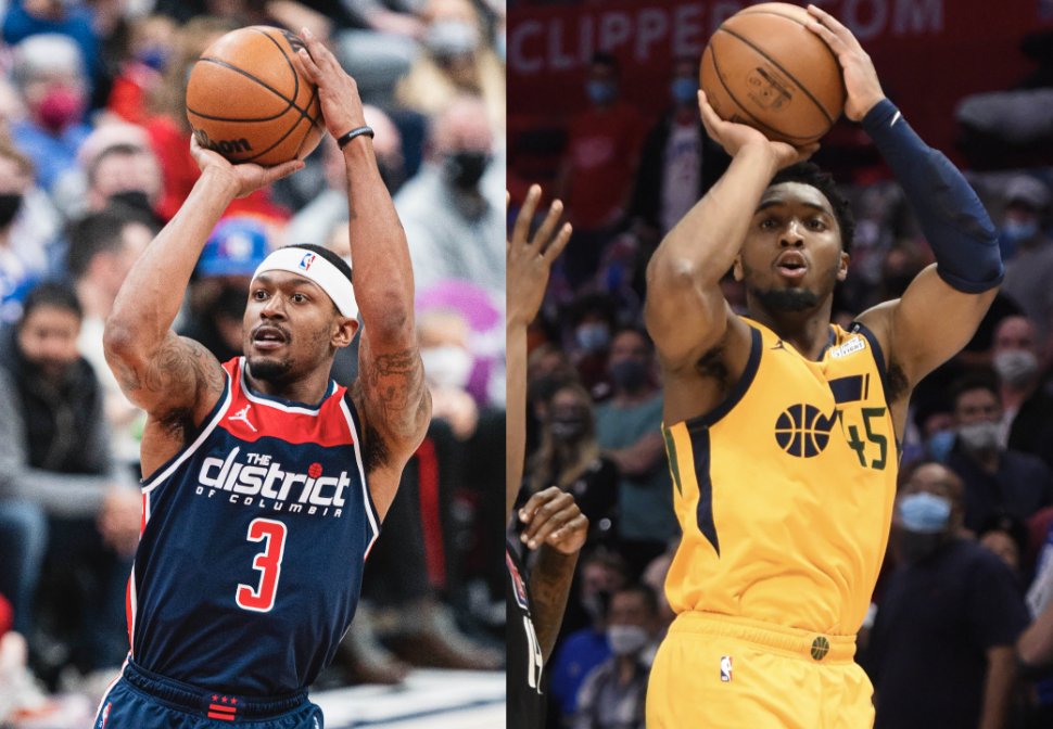NBAMemes's tweet photo. Pick the better SG:

Like ➡️ Bradley Beal
RT ➡️ Donovan Mitchell https://t.co/AfkQcj0doB