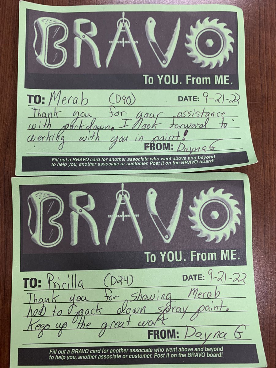 Thank you Merab for assisting with pack down in Paint. Also thank you Pricilla for teaching Merab proper pack down technique! 👍 I also would like to welcome Merab to D24 starting Monday! 👏

@Aaron_C_Gomez
<a href="/MejutoAllen/">Allen Mejuto</a>
<a href="/Charlot64309144/">Charlotte French</a>
<a href="/dontamcam/">Tammy Campbell</a>
<a href="/Chelsa_7105/">Chelsa Evans</a>
<a href="/specialtyrosa/">Rosa</a>