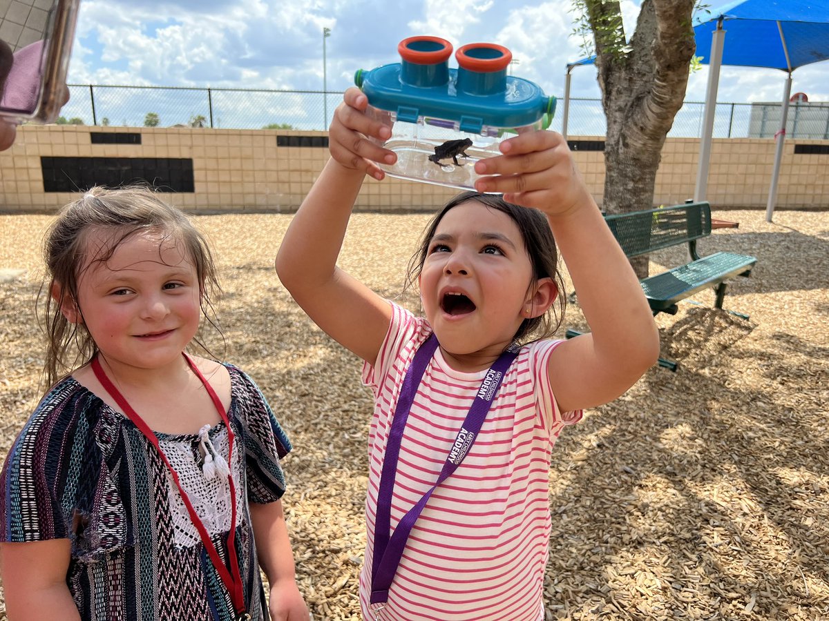 We walked around school today to tell everyone about our awesome catch! 🐸 #scientists #explorers #storytellers <a href="/ECA_HCISD/">Early Childhood Academy</a> we #learn 🧠 #love 🫶🏽#lead 💪🏽 <a href="/HarlingenCISD/">HCISD</a>
