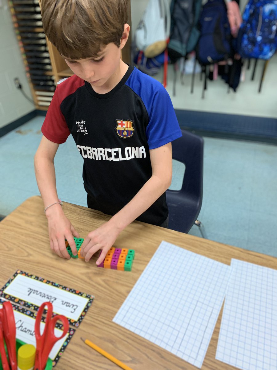 Arranging chairs with a partner to learn about factor pairs in math today! #investigationsmath #3rdgrade #mmuusdvt
