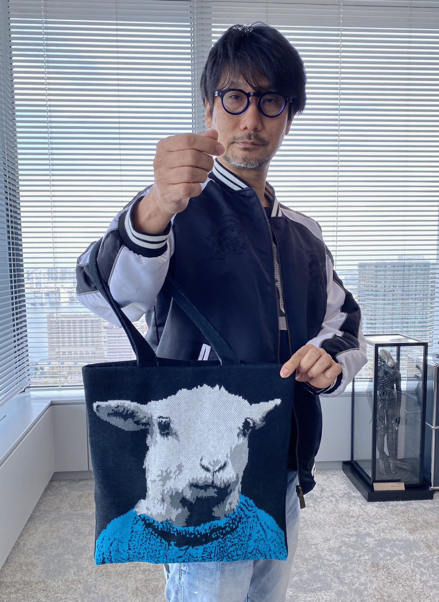 最安 山吹 編み物⭐︎堀ノ内×『LAMB/ラム』コラボ ニットトート 山吹