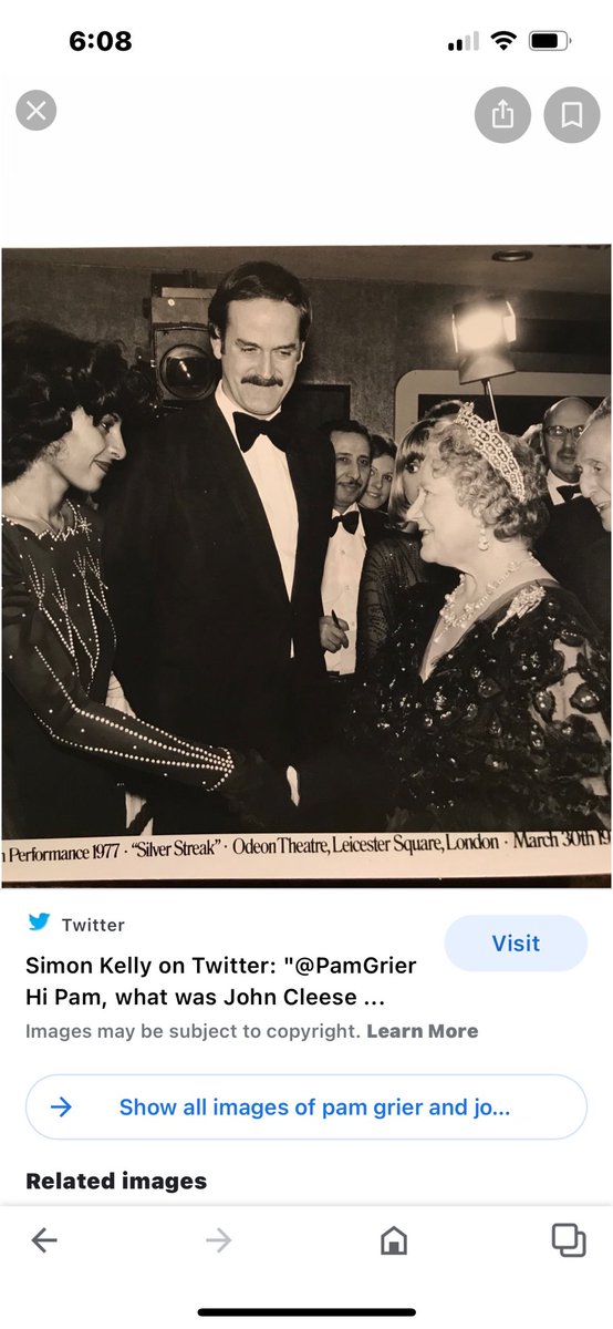 PamGrier's tweet photo. Almost forgot about my meeting the Queen Mum.  Circa 1977. https://t.co/rQF6eUDrRP