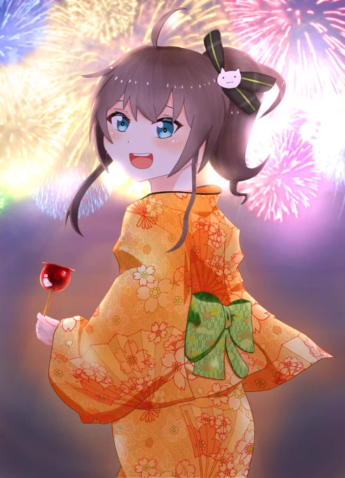 「また、来年──────。」 #祭絵 