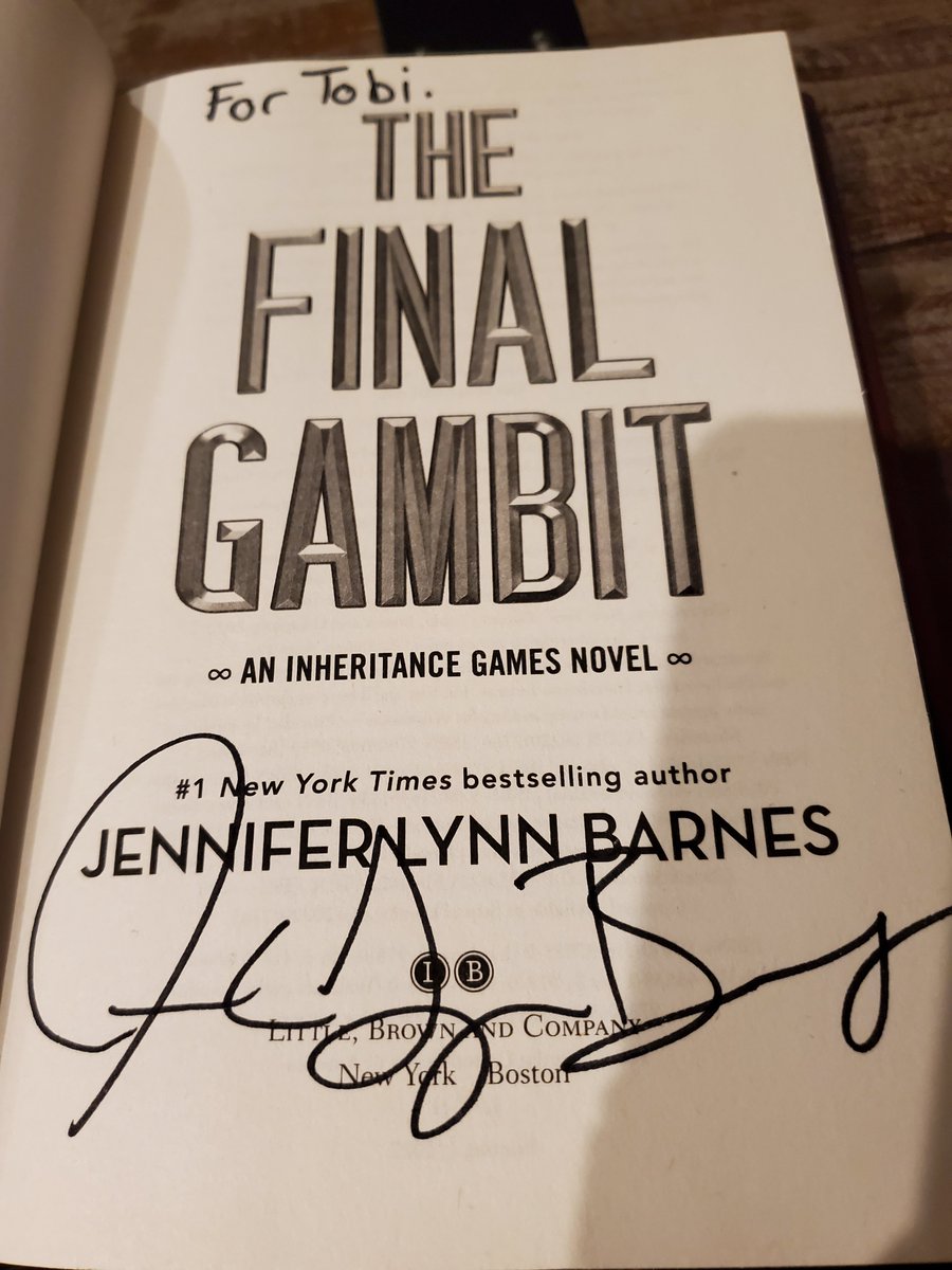 TobiSummers's tweet photo. Really enjoyed hearing @jenlynnbarnes speak at @BooksofWonder (and getting to tell her Raised by Wolves made me cry like a baby). If you haven't read #TheInheritanceGames, go. Go now! You don't know what you're missing. https://t.co/FIsZmLModZ