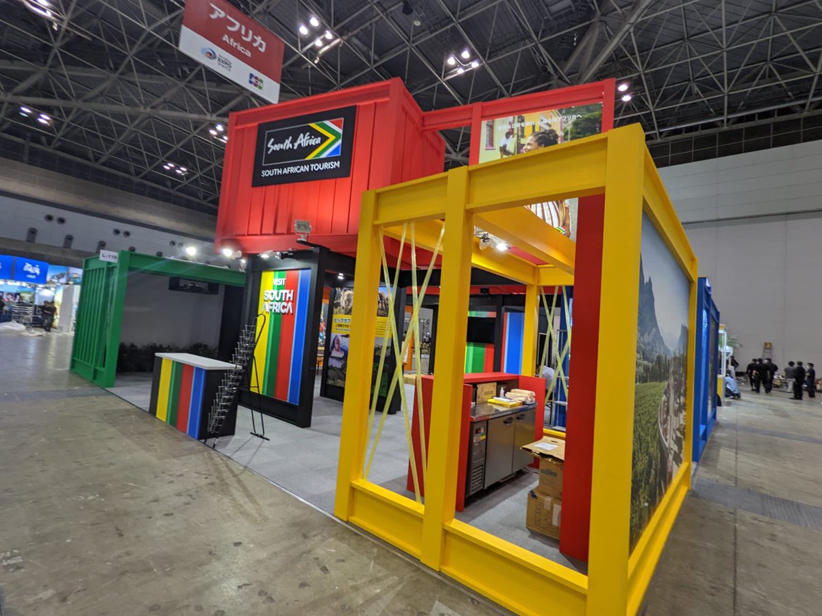 SAEmbassy_Japan's tweet photo. South African Booth - JATA Tourism Expo, 22 - 25 September 2022. Promoting RSA as a preferred tourism destination. @DIRCO_ZA @Tourism_gov_za #LiveAgain #SATourism #InspiringNewWays https://t.co/X1U4w6ZHFG