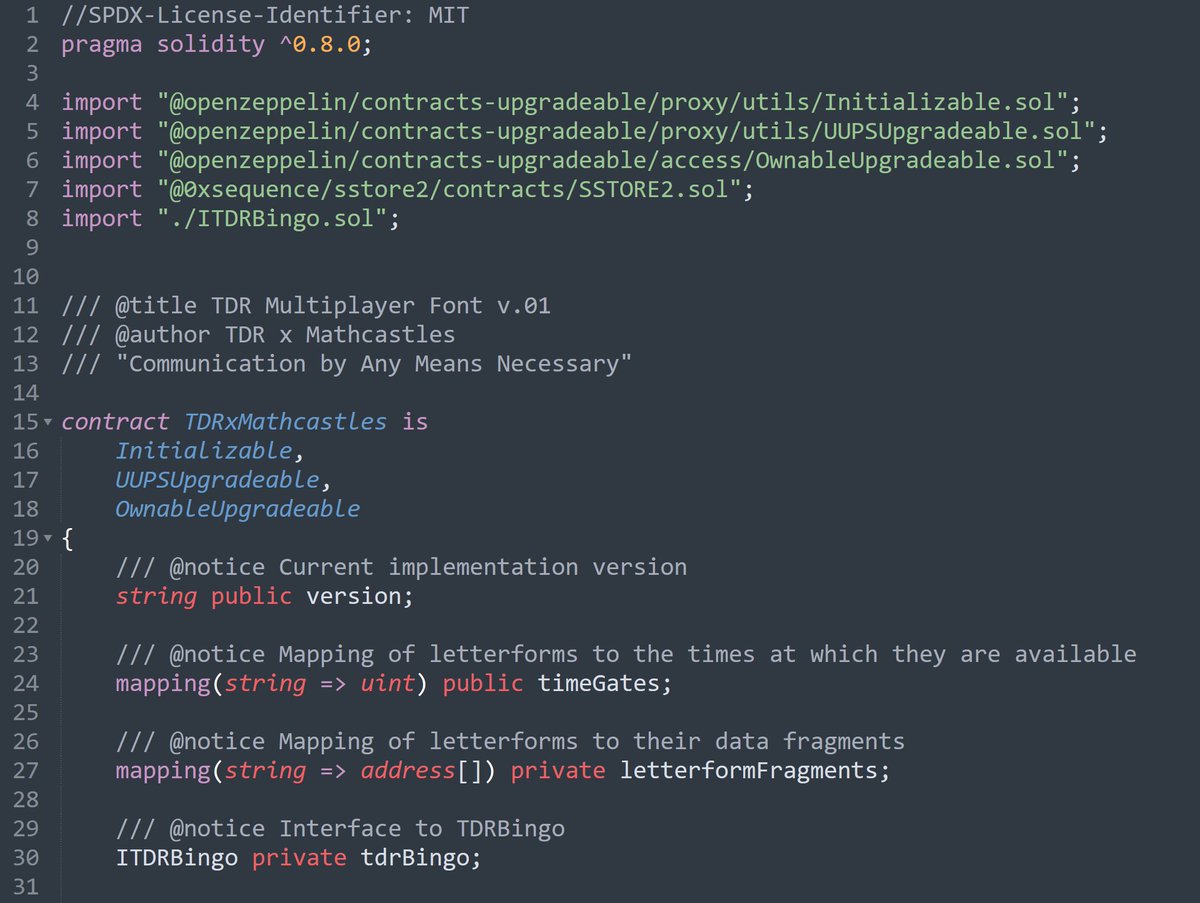 TDR™ Bingo® (@tdr_bingo) on Twitter photo TDR™ X MATHCASTLES
Brand new multi-player / experimental / re-mixable font (re-)living as eternal code on ethereum itself… Coming Soon.
Eyes Down!
#onchain #font #comingsoon #remix #reuse #relicense #thedesignersrepublic <a href="/mathcastles/">Mathcastles</a> #tdrbingo #evm #divinerights #superpowers TDR™ X MATHCASTLES
Brand new multi-player / experimental / re-mixable font (re-)living as eternal code on ethereum itself… Coming Soon.
Eyes Down!
#onchain #font #comingsoon #remix #reuse #relicense #thedesignersrepublic <a href="/mathcastles/">Mathcastles</a> #tdrbingo #evm #divinerights #superpowers