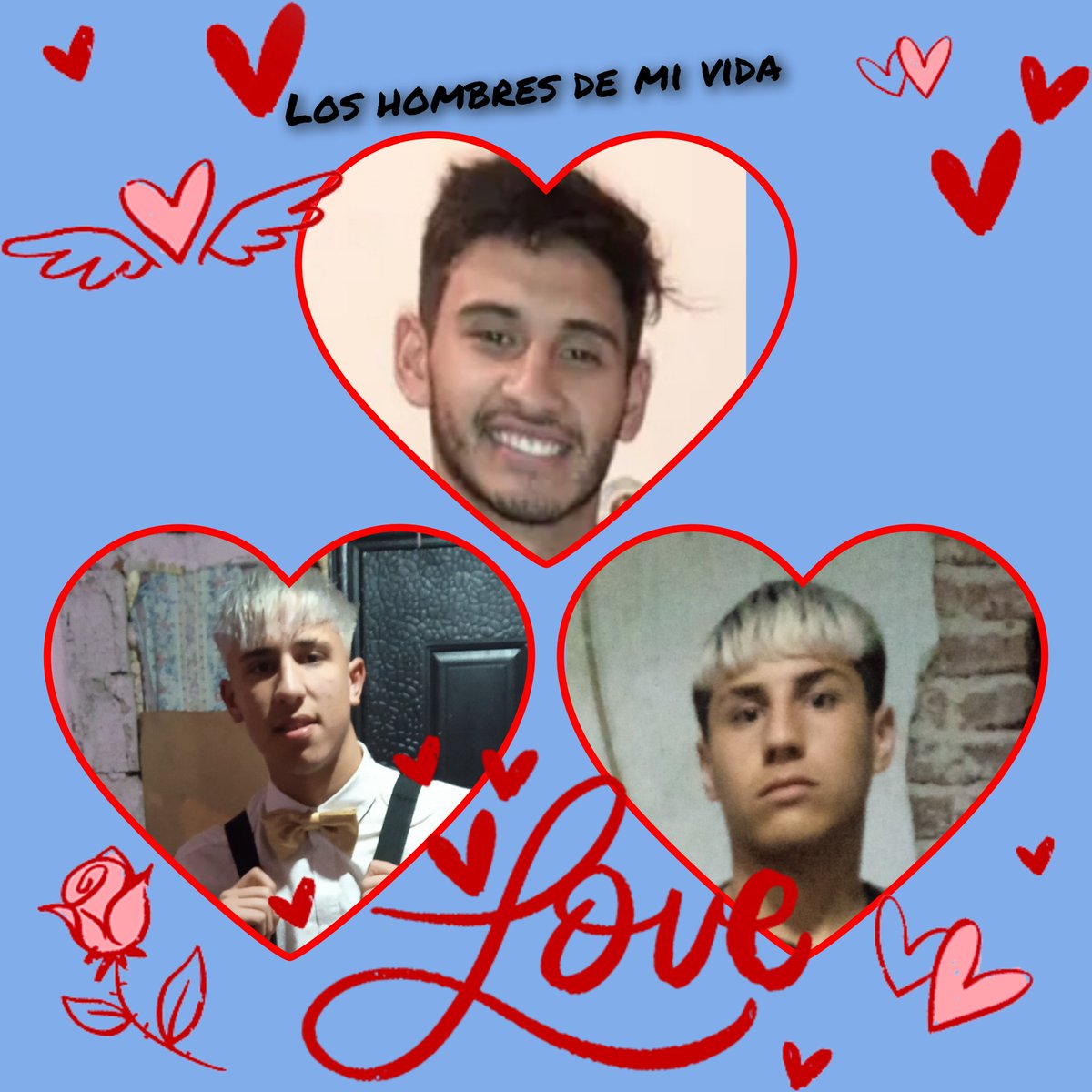 Los hombres de mi vida orgullosa de ser su mamá😍