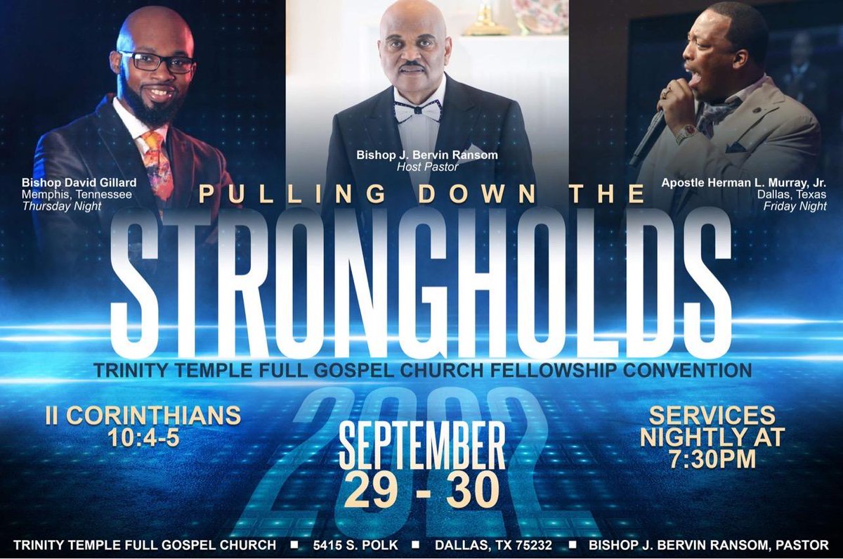 Longrev4's tweet photo. In 8 Days We Will Be Having a Time
#JoinUs #ComeOneComeAll #BreakTheCycle #WhipTheDevil #VictoryInPraise #FellowshipConvention2022 #DallasTX @TrinityTempleFG
🔥🔥🔥🔥🔥🔥🔥 https://t.co/vlYqWzTe9p