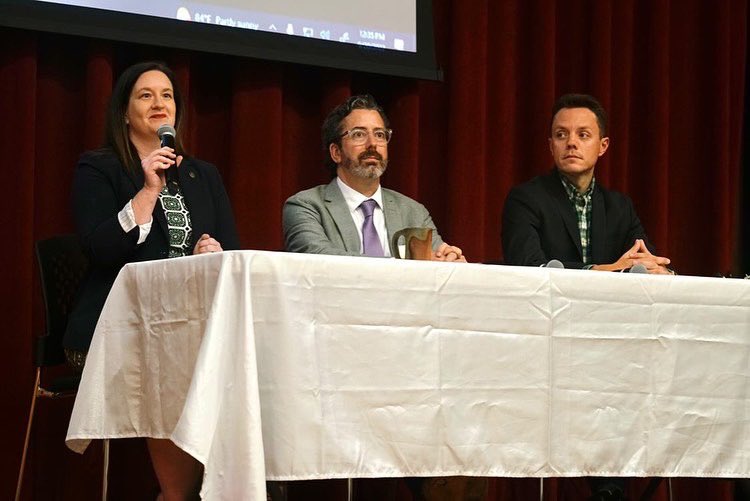 juhumanities's tweet photo. Yesterday, @center_ju sponsored an outstanding panel for #ConstitutionDay, featuring our own Dr K (philosophy) alongside @profcbarclay (CoL/@jucommunication) and @JordanCarrP (@JUPublicPolicy). https://t.co/lQsfkZLGwi