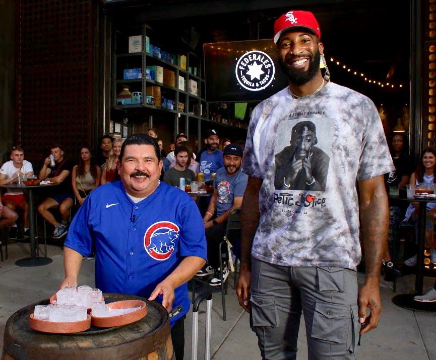 CHICAGOATS! @IamGuillermo <a href="/AndreDrummond/">Andre Drummond</a> <a href="/FederalesChi/">Federales</a> @ChicagoBulls #Chicago #Guillermobile #KimmelinBrooklyn