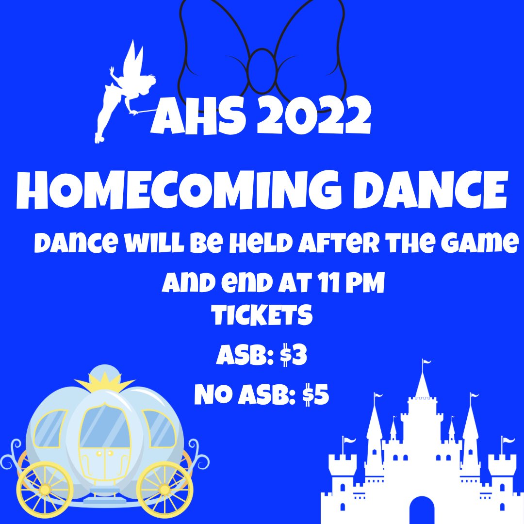 AtwaterFalcons's tweet photo. Tomorrow is your last day to get your Homecoming Dance tickets! Again, we are not selling tickets Friday or at the door. #FalconPlus #WeAreAtwater🔵⚪️ https://t.co/uXTFjyENBH