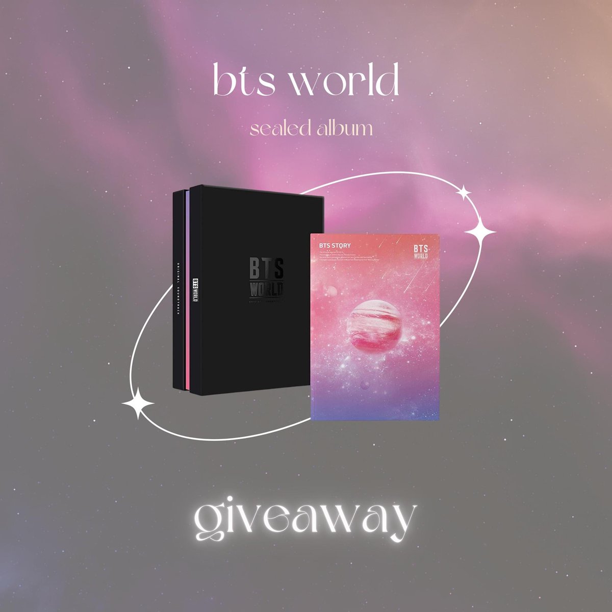 snowflowergifts's tweet image. 「 BTS World Giveaway 」

╰─ 1 winner | worldwide

› rt + reply ytc tags
› ends sept 30th ⊹

— followers only