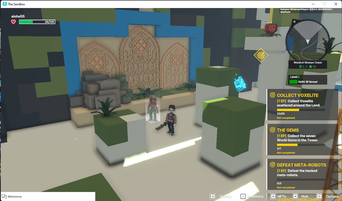 bokota387's tweet photo. @TheSandboxGame @worldofwomennft I just participated in the #SandboxAlphaS3Giveaway for a chance to win 500 SAND! Found the hidden room in World of Women Tower, check out my screenshot below!
👇 https://t.co/8PZhQBxMAg