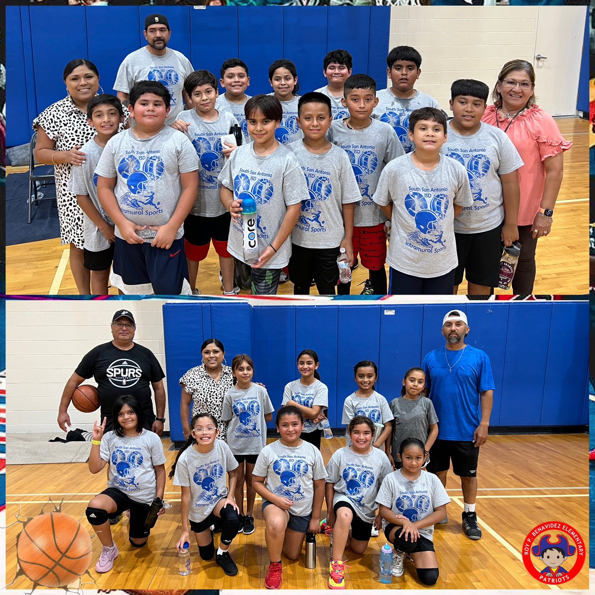 BESSSAISD's tweet photo. “Teamwork makes the dream work!”Congratulations to all our Patriot basketball teams for bringing home the W’s! Big shout out to our coaches, principal, teachers, and family for coming out to support. #GoPatriotsGo #PatriotProud ♥️💙🏀⛹🏻♀️⛹🏻♂️@ssaisd @vdominguez_ap https://t.co/8aloPtD1QW