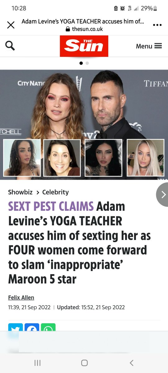 sharon_1981's tweet photo. reminds me of Tiger Woods or Jesse James.@adamlevine leave him girl. #POS @BeePrinsloo #empoweringwomen https://t.co/8yC2ENv5Uy