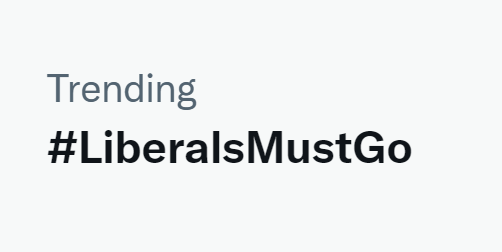 TheJasonPugh's tweet photo. Oh. So now the new #ConvoyPartyofCanada #CPC hashtag that is trending is #LiberalsMustGo.
This sounds like a call for 'open season' on all #Liberals.
This is stochastic terrorism. Period.
Who's paying for #PierrePoilievre's bots?
#cdnmedia DO YOUR JOBS! https://t.co/lsSDO7RoJG