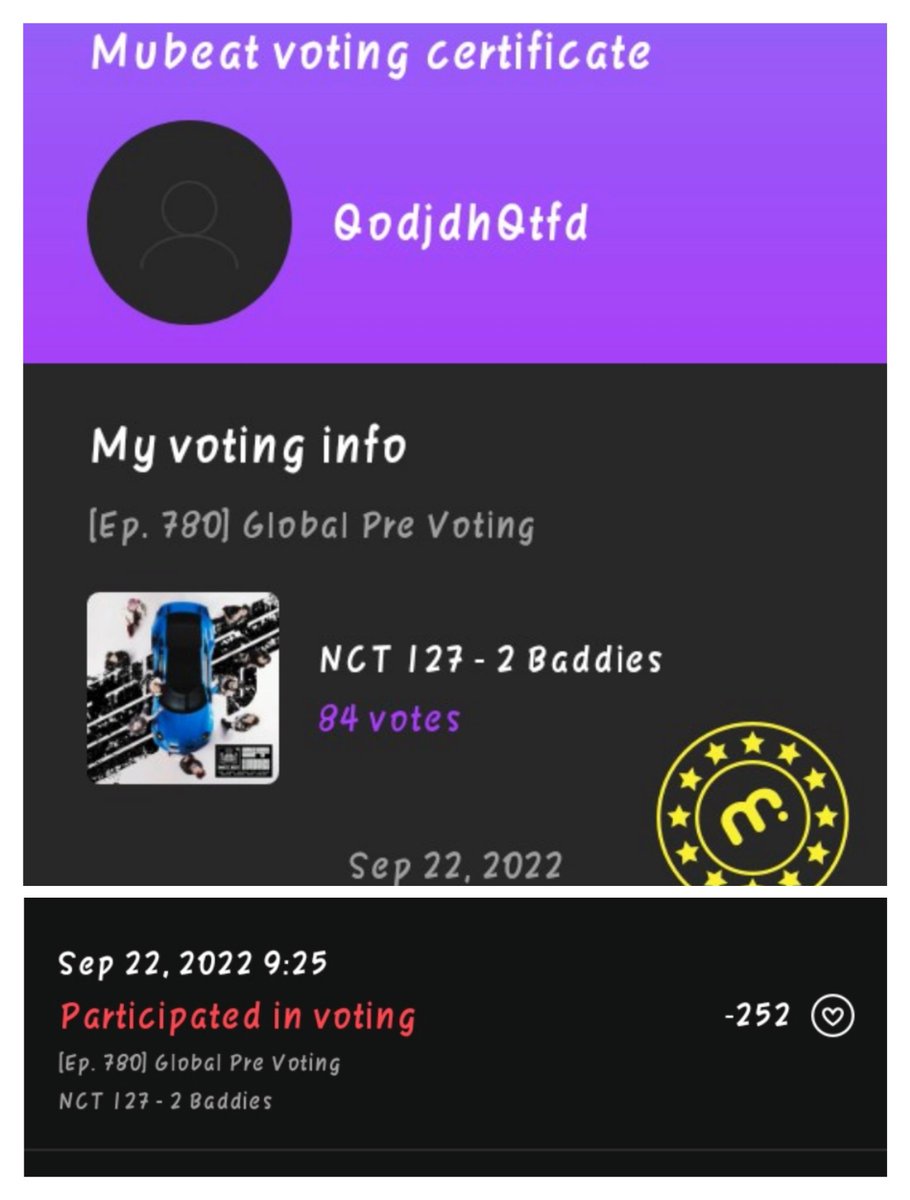 1,000 beats 💗 for #NCT127 in Music Core pre-vote

#23shop_proof