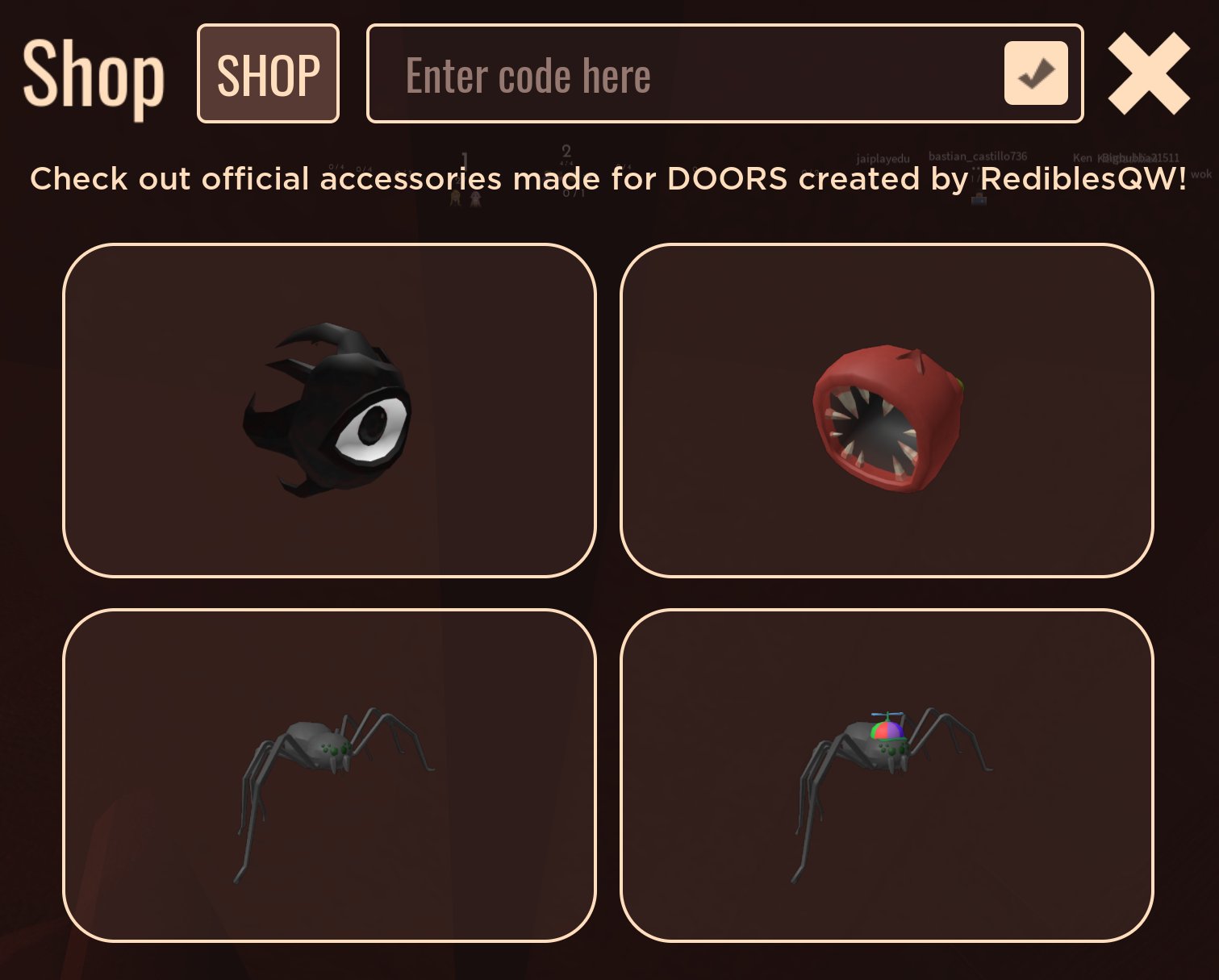 DOORS Discussions on X: 🚪 UGC ITEMS  SEEK RediblesQW has shown a leak at  an upcoming UGC item which features Seek! This is a reference to the April  Fools update (Super