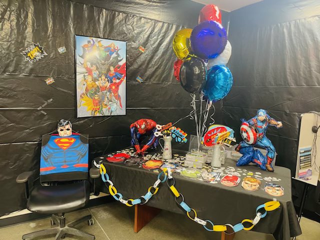 CheriseLuci's tweet photo. Store 6966 ready for Success Sharing! @CintronLoi @korina_suffia @Gene_OASM6966 @KBHomeDepot @SteveWoodsHD #Marvel #dccomics https://t.co/FaG9gqeDN6