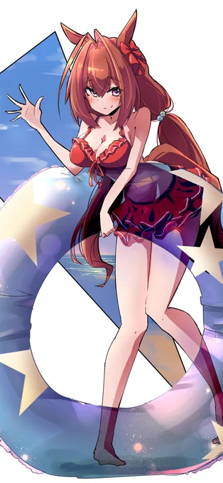 #ウマ娘 #イラスト 涼しくなってきたので水着シリーズ一旦終了 