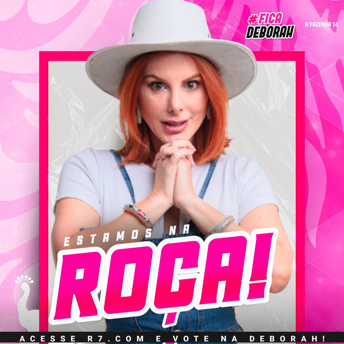 Deborah está na votação do público! 
Quem é #FICADEBORAH desde já vem de Fav/Rt. Preparem-se 🔥🦚
#ProvaDoFazendeiro #AFazenda14