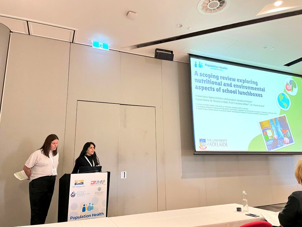 Presented my scoping review study on intersectionality of food and sustainability considerations in school lunchboxes. Thanks to @BriannaPoirier for collaborating with me on this and to @HDA_SA for supporting my attendance at the #PopCongress2022. 🍏🌏