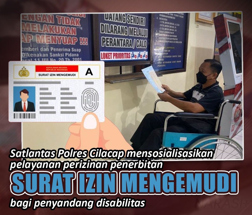Superr bangett SIM Untuk Penyandang Disabilitas. Berdasarkan Surat Telegram Kapolri Nomor : ST / 1938 / YAN.1.1/2022 tentang Surat izin mengemudi untuk penyandang Disabilitas #BersamaHadirMelayani Pelayanan Pengabdian