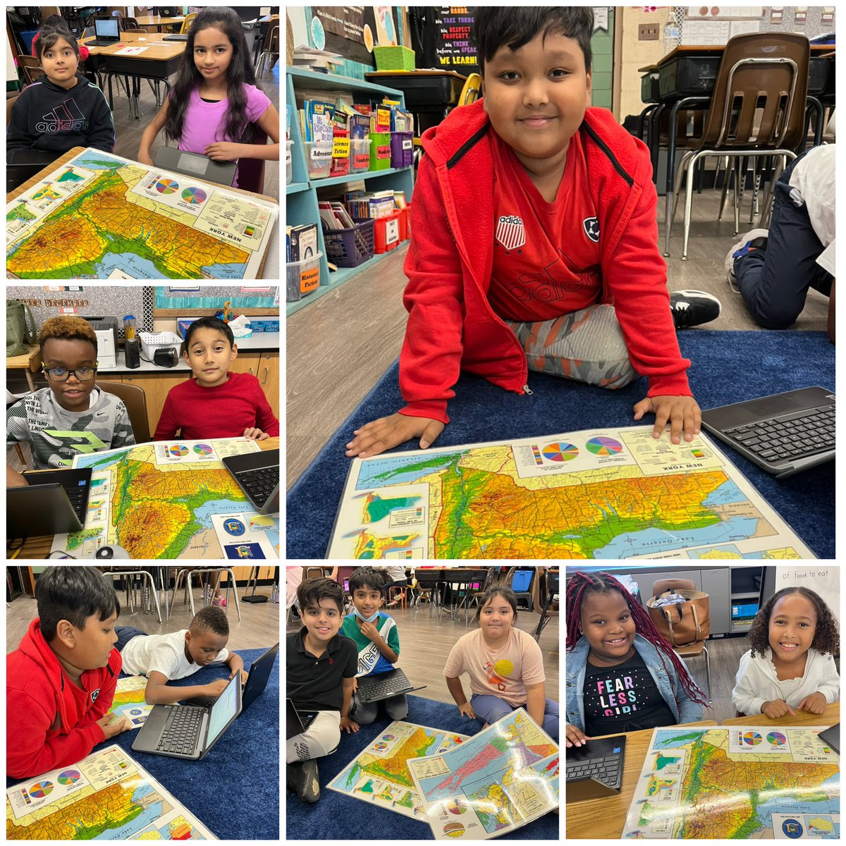 We explored maps of New York to find mountains, lakes, counties, bordering states, etc.! <a href="/HowellRoadVS13/">Howell Road Elementary School</a> <a href="/ShemeikaCharles/">SheMeika Charles</a>