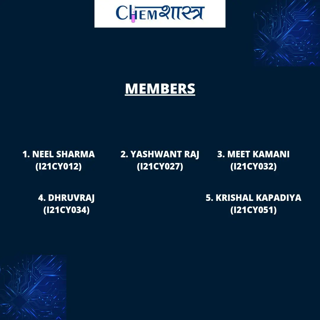 ChemShastra's tweet photo. The future of ChemShastra is here !! So its finally the time to hand over the responsibilities to the first ever core committee of ChemShastra team..
Regards &amp; All the Best ❤️from Hrithik &amp; Piyush (MSc 5th Year 2023 Batch) https://t.co/s4n9O1e5vY