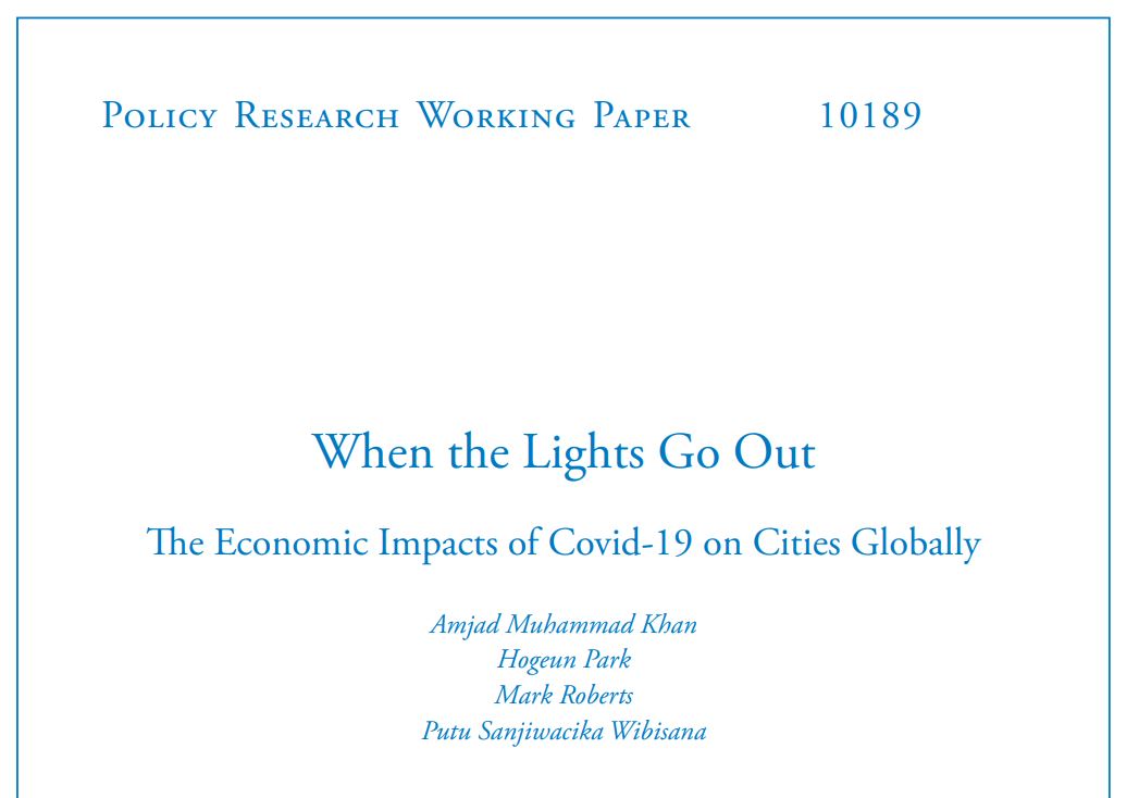 Mark Roberts (@mroberts10013) on Twitter photo V. happy to see my <a href="/WBG_Cities/">World Bank Cities</a> WP with Amjad Kahn, <a href="/hogeunP/">Hogeun Park</a> & Sanji Wibisana on estimating the local economic impacts of the #COVID19 crisis across cities globally has now been published! (1/n) documents1.worldbank.org/curated/en/099… V. happy to see my <a href="/WBG_Cities/">World Bank Cities</a> WP with Amjad Kahn, <a href="/hogeunP/">Hogeun Park</a> & Sanji Wibisana on estimating the local economic impacts of the #COVID19 crisis across cities globally has now been published! (1/n) documents1.worldbank.org/curated/en/099…