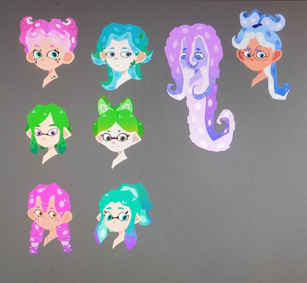 sar_have's tweet photo. MORE DESIGN FOR SPLATOON OC!!!! https://t.co/wrlt7m5bLG