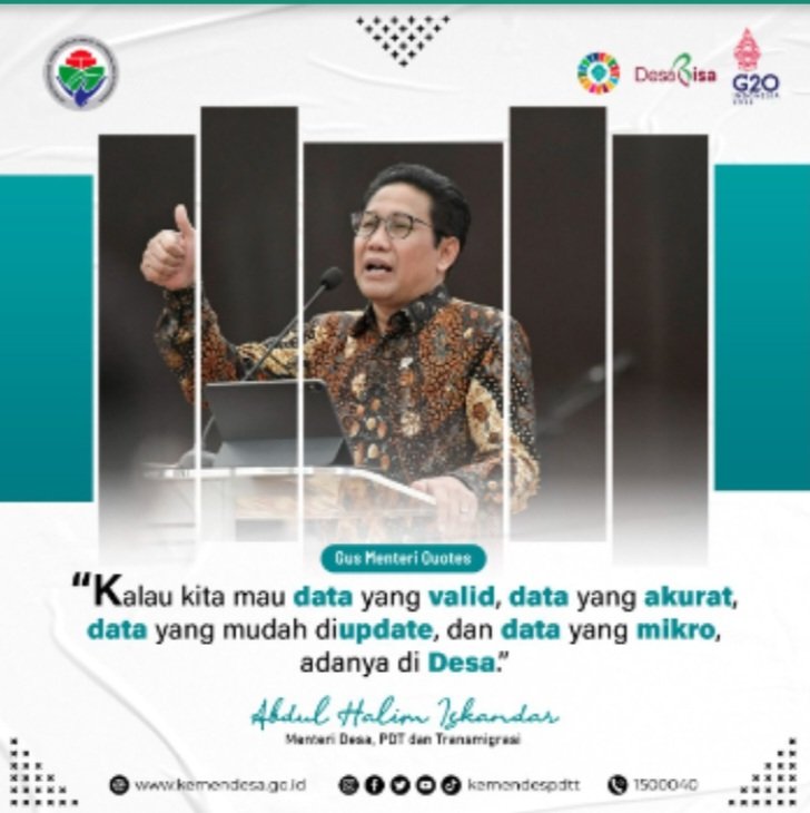 AhmadMunsip's tweet photo. Gunakan satu data.
#DataAkuratDariDesa
#SDGsDesa

@jokowi 
@halimiskandarnu
@Kemendespdtt
@malik_haramain
@imansyukri
@taufikmadjid71
@yusradaridesa 
@azzameldzikrie 
@tppkemendes https://t.co/iVHTU0Athg