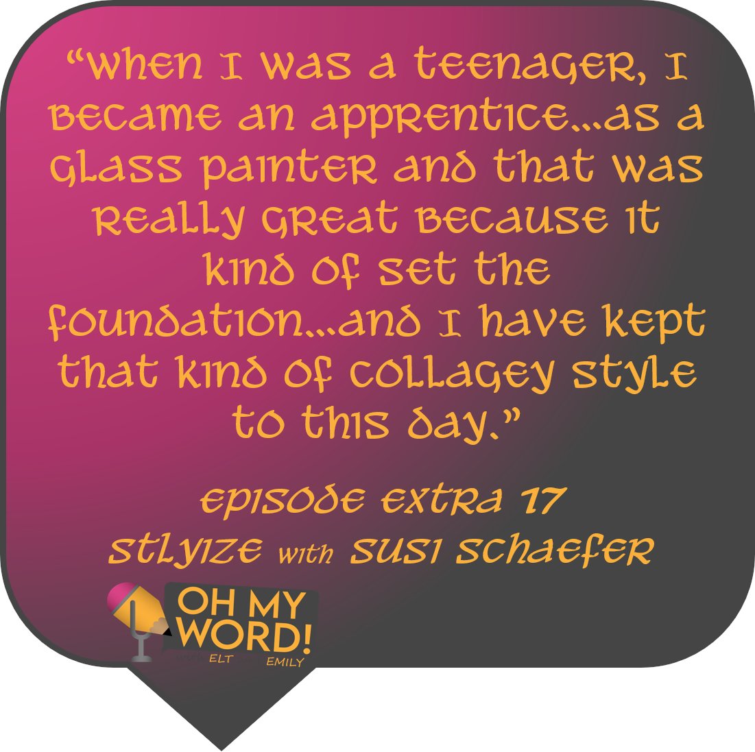 ELTenenbaum's tweet photo. #followup #owrdsofwisdom from yesterday's interview with #author #iilustrator Susi Schaefer @susischaeferart
https://t.co/CQUJ5iubOs
#kidlit #kidlitart #bookpodcast #painting #illustrating #PictureBooks https://t.co/4FcxuaNfdd