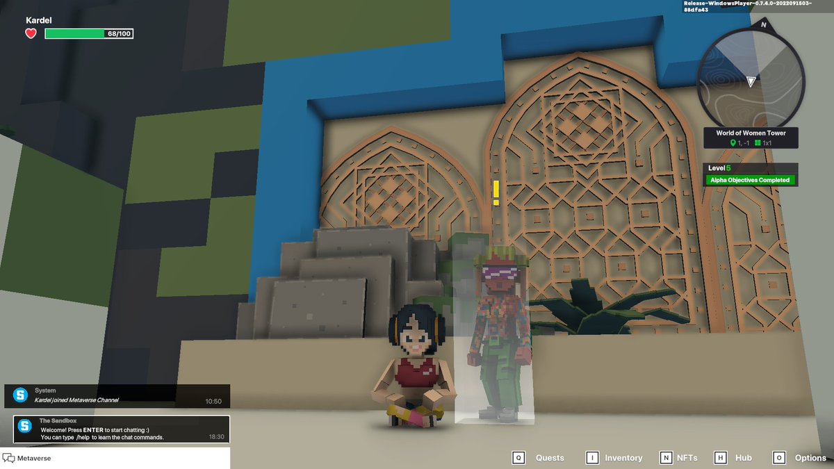 kardel4725's tweet photo. @TheSandboxGame @worldofwomennft I just participated in the #SandboxAlphaS3Giveaway for a chance to win 500 SAND! Found the hidden room in World of Women Tower, check out my screenshot below!
👇 https://t.co/BHkhdaZryC