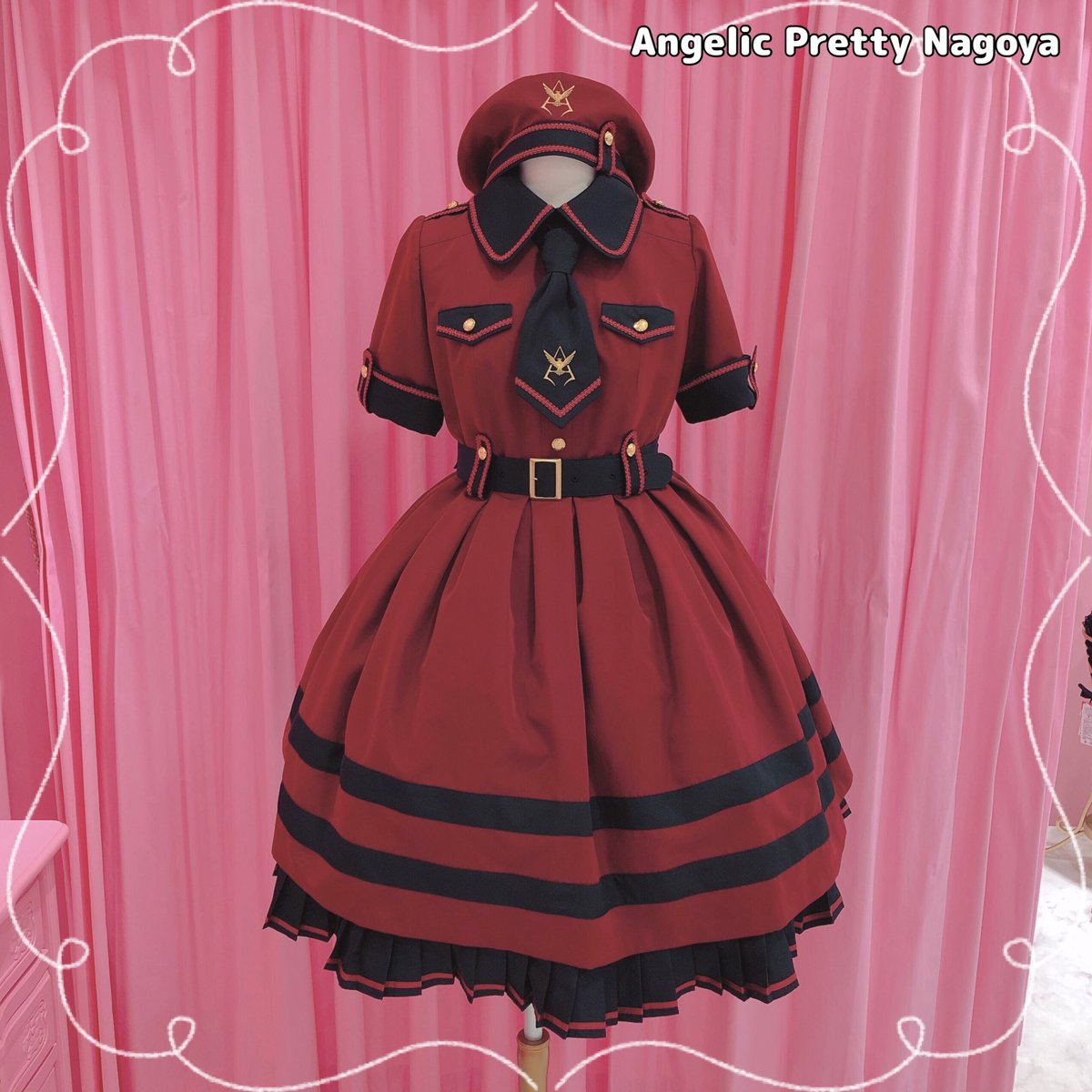 レア品 シャア エンブレムワンピース ガンダムAngelic Pretty 🌟シャアエンブレムワンピースSet🌟 現在名古屋店ではPARCO×GUNDAM