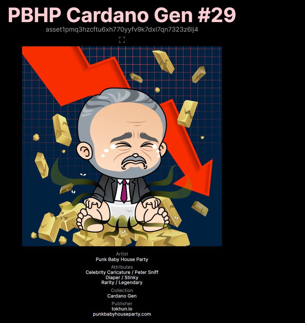 One of my favorite 1/1.  This was custom made for me with my ideas from <a href="/PunkBabyHP_CNFT/">PunkBabyHouseParty Minting Now 龐克派對</a>.  The artist was <a href="/BabypillarCNFT/">B₳bypillar</a>.  Over a year later and to my knowledge no other CNFT project allowed a collector and an artist work together.