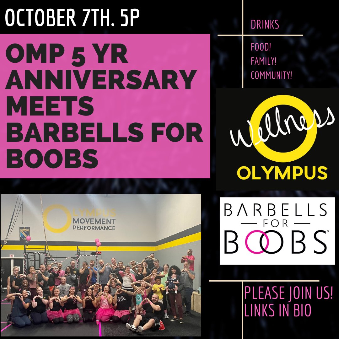 5 Year Anniversary Meets Barbell For Boobs - mailchi.mp/13ae865d61a7/5…