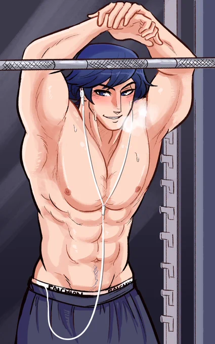Chrom won the poll~ Always happy to draw his body 