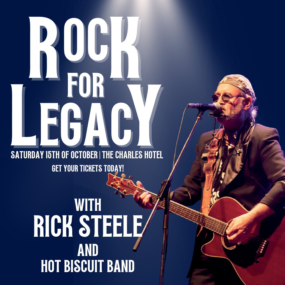 ROCK FOR LEGACY | 15TH OCTOBER 🎸🎶

PRESENTING Rick Steele and Hot Biscuit Band!

Get ready to rock the night away!  Join Rick Steele and The Hot Biscuit Band, and Black Rose at The Charles Hotel for a night to remember. 

Tickets are on sale: loom.ly/zqTACFk