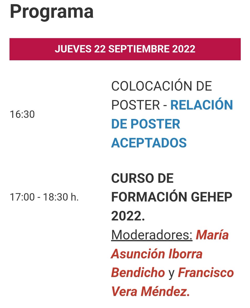 GEHEP_seimc's tweet photo. ¡Buenos días!

Hoy arranca el VII Congreso Nacional de @GEHEP_ que celebramos en Murcia.

Comenzamos a las 16:00 con la colocación de los pósteres y, a las 17:00, tendrá lugar el Curso de Formación GEHEP 2022 moderado por la doctora Iborra y el doctor Vera.

#congresoGEHEP2022 https://t.co/teOxEhEkSA