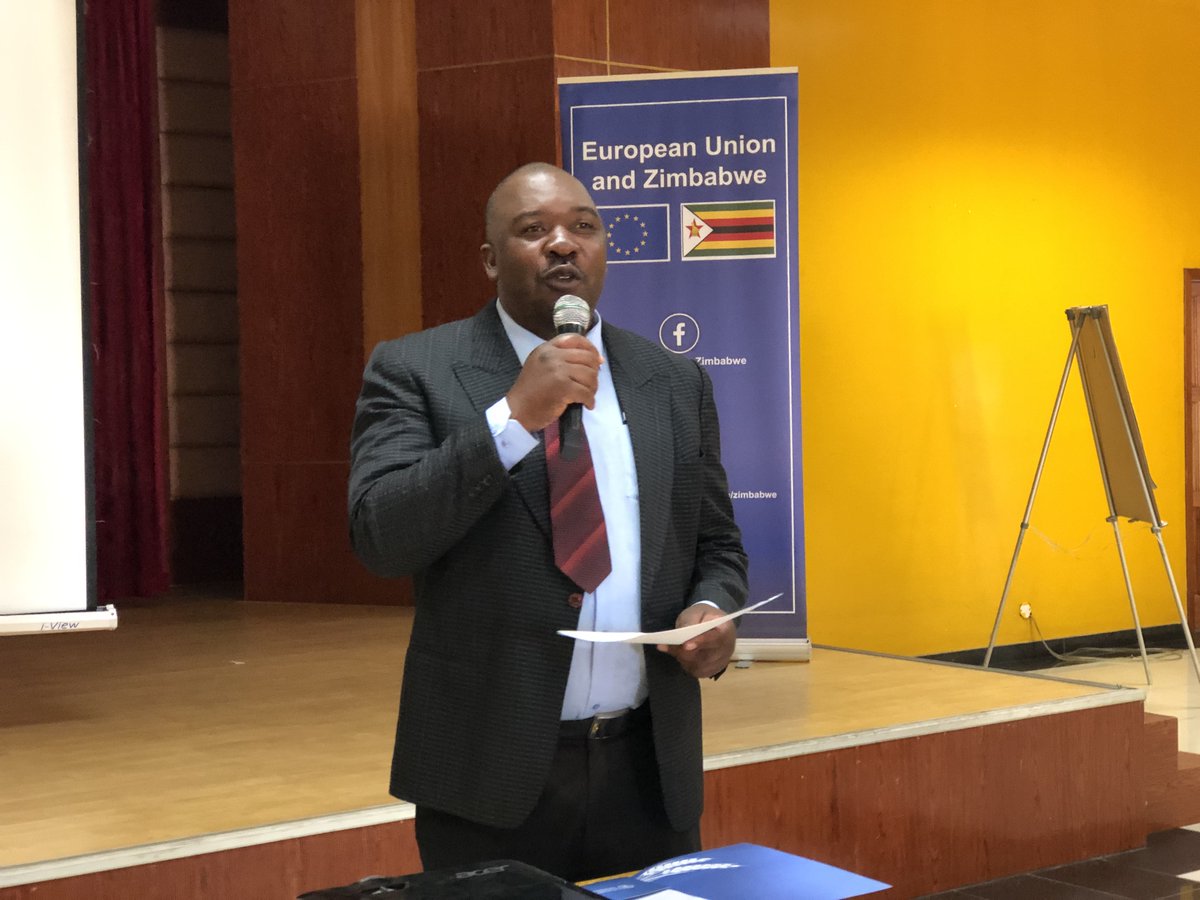 #HappeningNow - "The country is working towards re-gaining its bread-basket of Africa status, and this can only be achieved through livestock production, including poultry production" Mr Munyaradzi Rubaya standing in for the Minister of State for Provincial Affairs &amp; Devolution