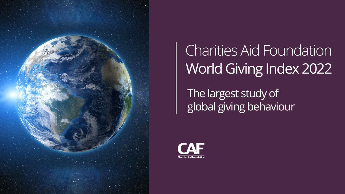 📢 Today we’ve launched the #WorldGivingIndex 2022 – a global report on generosity and giving behaviour. 

The top 5 most generous countries are:
1️⃣ Indonesia
2️⃣ Kenya
3️⃣ USA
4️⃣ Australia
5️⃣ New Zealand

Curious to see where your country ranked? ⬇️
cafonline.org/about-us/publi…