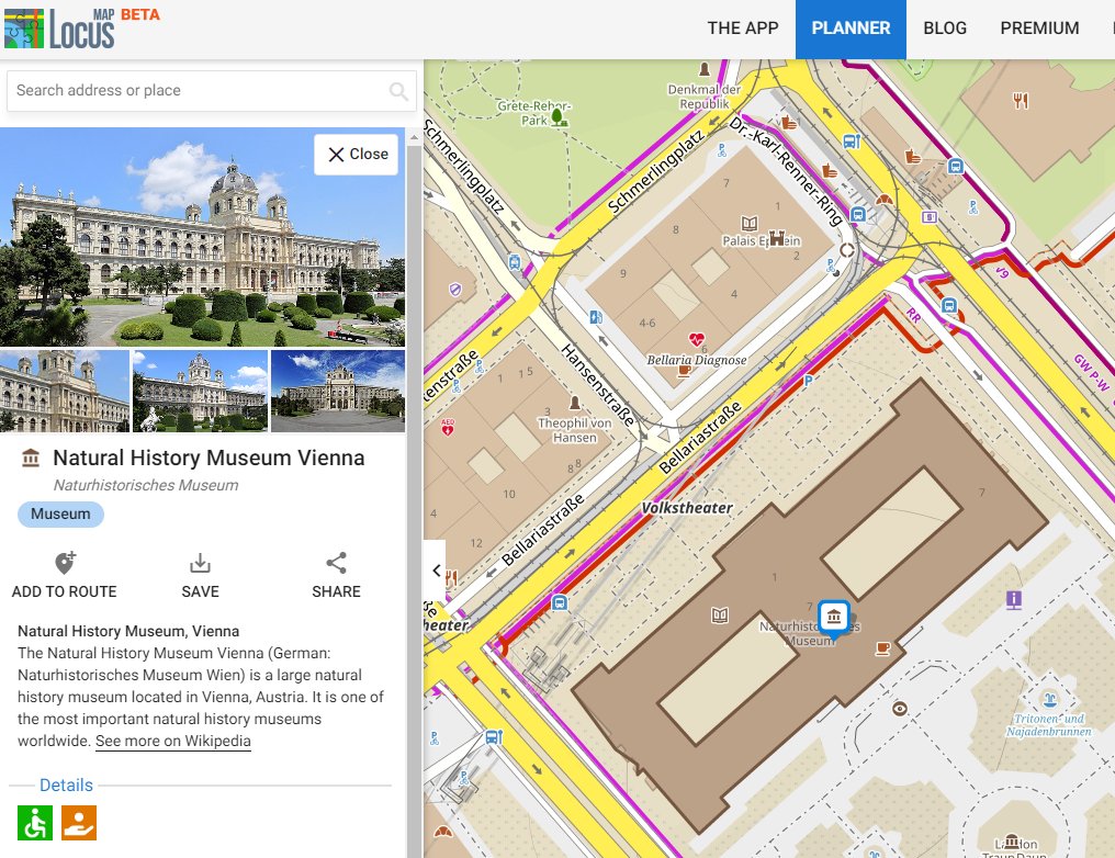 locusmap's tweet photo. Plan your routes via interesting places on the map - now available in full detail on https://t.co/2CaKhDNFnR including Wikipedia info and photos and also your own photos added via the app. #locusmap4 #lomedia #lopoints #wikipedia https://t.co/XYjMfTNYhx