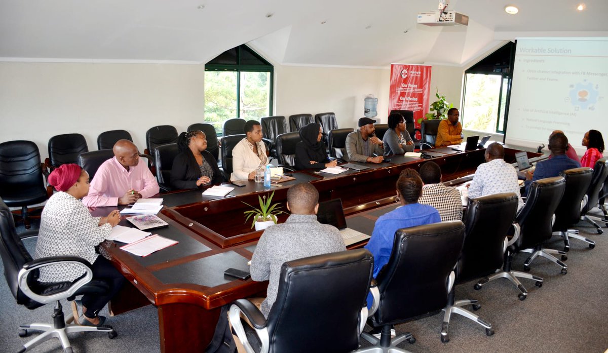 KenyaRedCross's tweet photo. We're glad to have hosted the @GSMAm4d Mobile for Humanitarian team earlier this morning, led by their Director of Strategic Partnerships, together with partners from @Microsoft, @PathwaysInt and Rafiki App. https://t.co/ShUeizOBZO