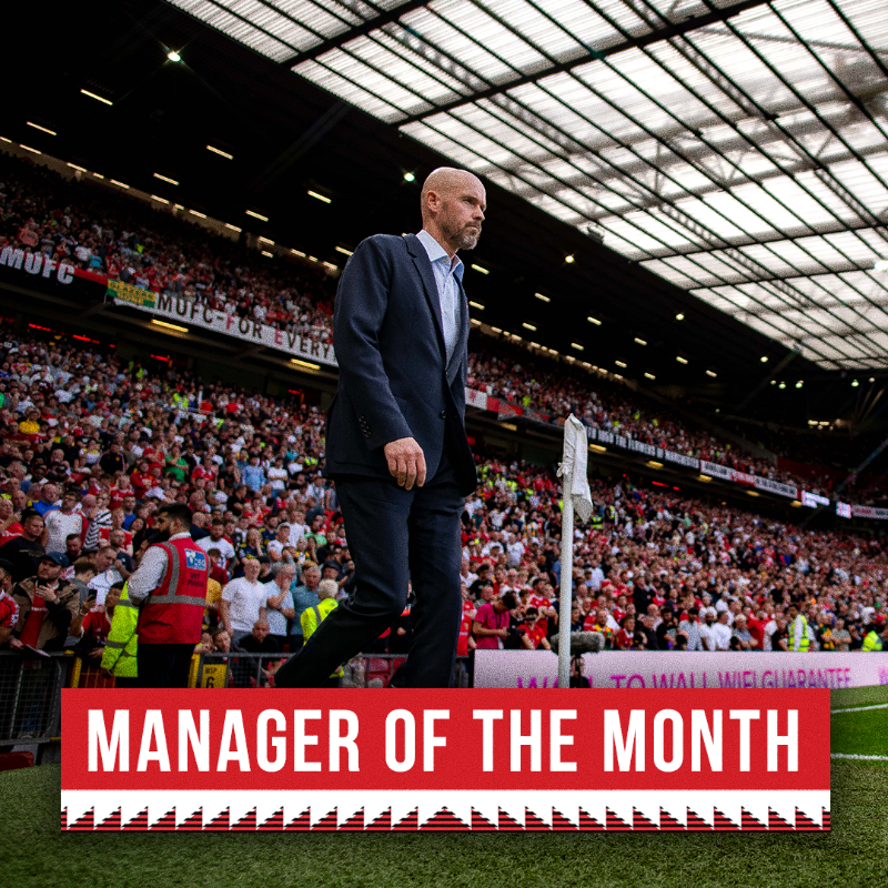 ManUtd's tweet photo. The boss is up for the #PL Manager of the Month award for September! 👏

#MUFC