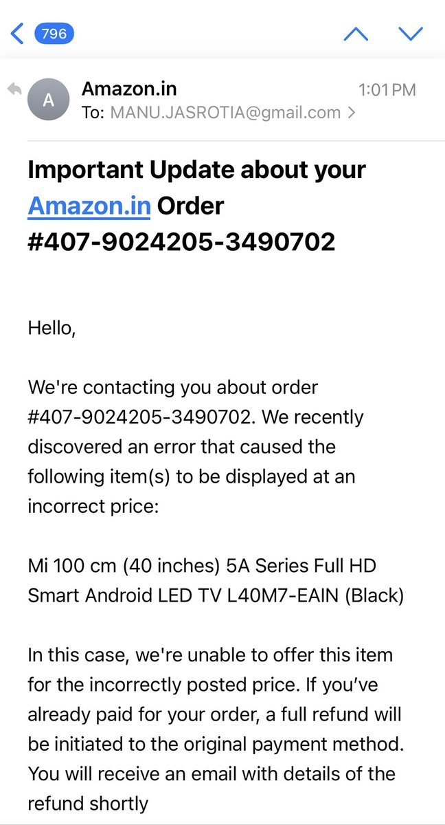 jasrotia_manu's tweet image. @JeffBezos #amzonfruad #fraudsales #amazoncheater #amazonfoolingcustomer dont allow amazon to selling products in India @narendramodi @PMOIndia @amazon
