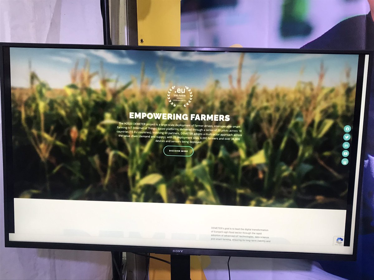 H2020DEMETER's tweet photo. We’re at the @NPAIE Ploughing Championships in Ireland today.
Stop by Block 4, Row 16, Stand 275 to learn more about the project and our 20 use cases.
#interoperability #IoT #smartfaming https://t.co/hyTsl8LCY5