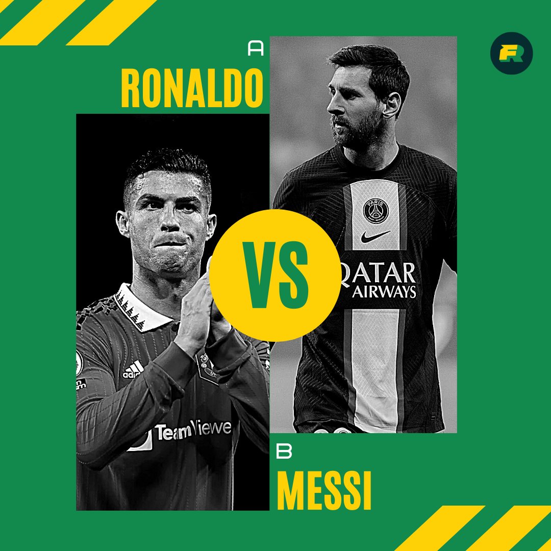 fanrollingcom's tweet photo. Who would you rather have on your team right now?🐐⚽️

Reply A or B in the comments below 👇

Get the latest news and win a chance to speak to your favourite athlete: https://t.co/8X8ea9l656

#TeamThursday #fanrolling #football #ronaldo #messi #soccer #EPL #PSG #penalty #GOAT https://t.co/yzjAGu3ncr