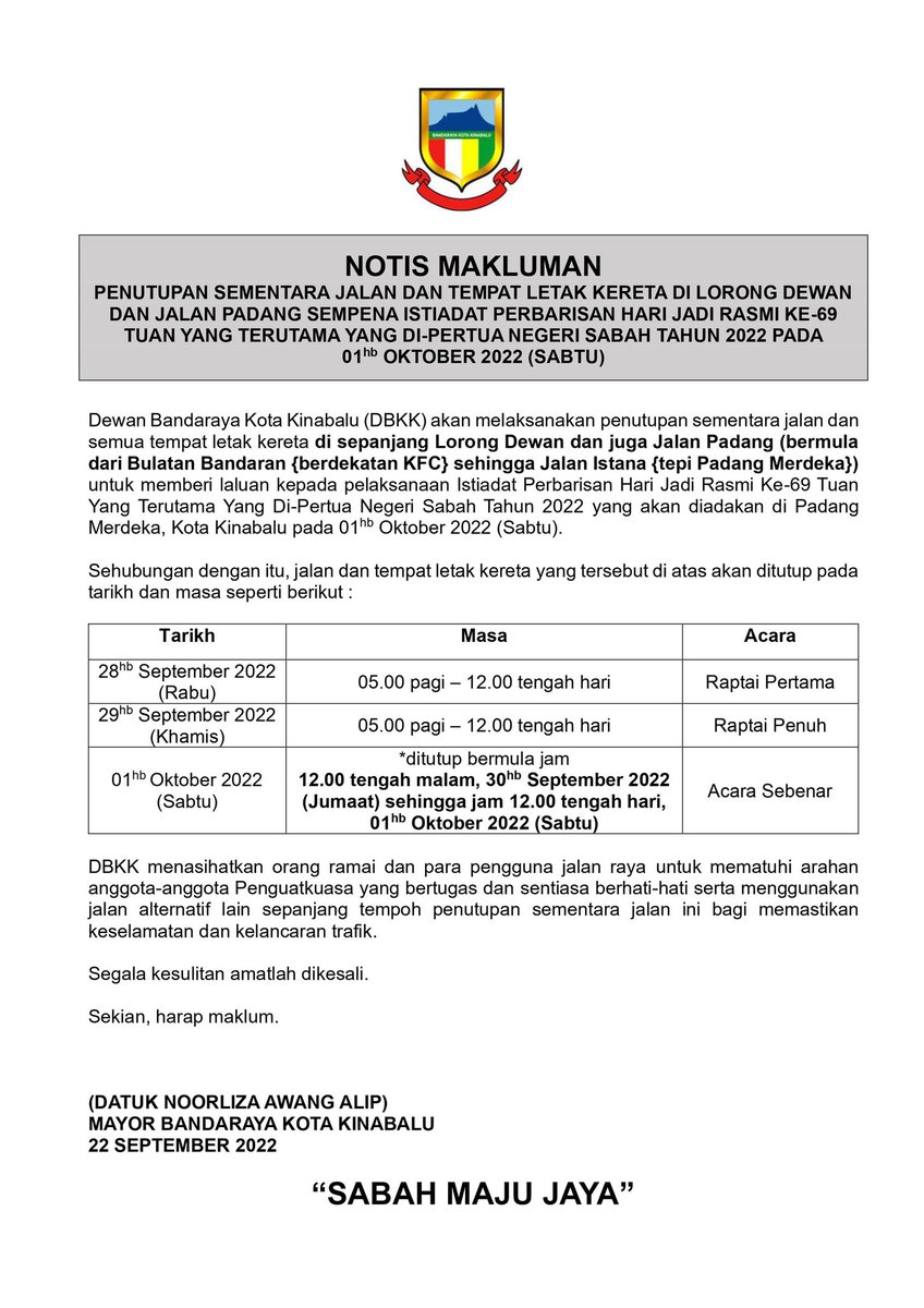 Dewan Bandaraya Kota Kinabalu tweet media