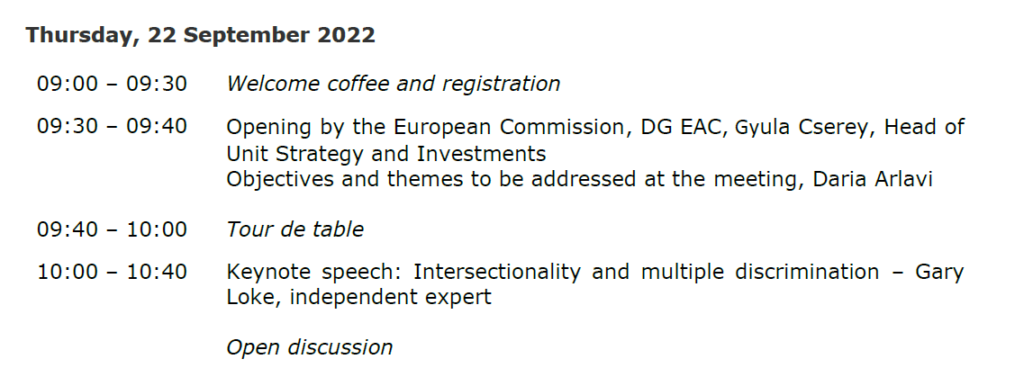 Thanks to the EC working group on #equality and #values for the kind invitation to deliver the keynote address this morning. Looking forward to the 2 days of great discussion!